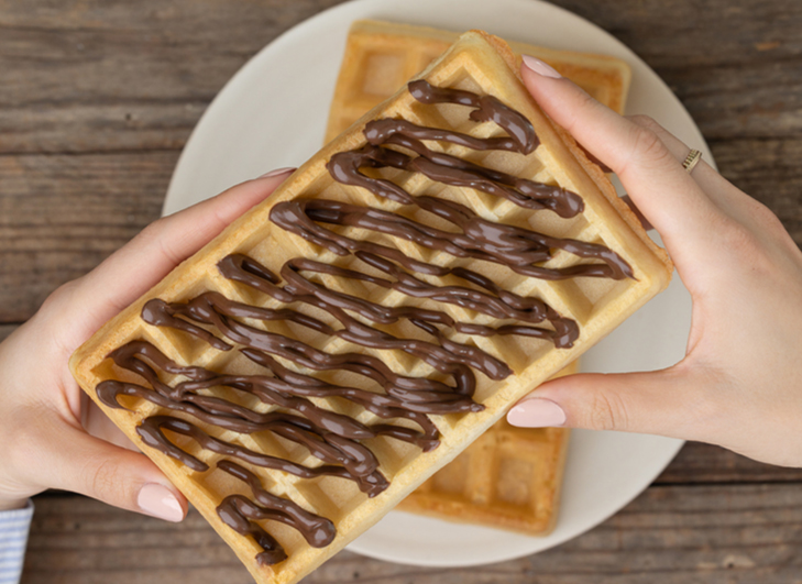 Photo d'une gaufre au Nutella®